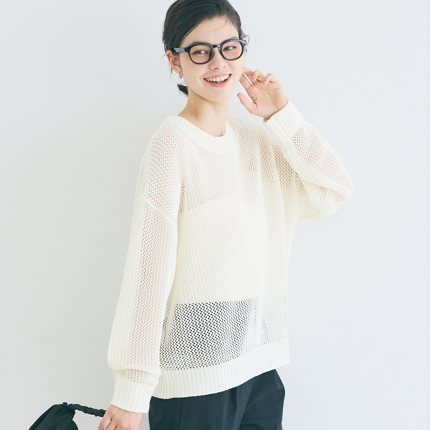 コカ coca メッシュニットプルオーバー （Ivory） Ivory