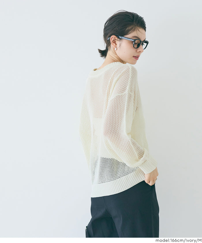 コカ coca メッシュニットプルオーバー （Ivory） Ivory