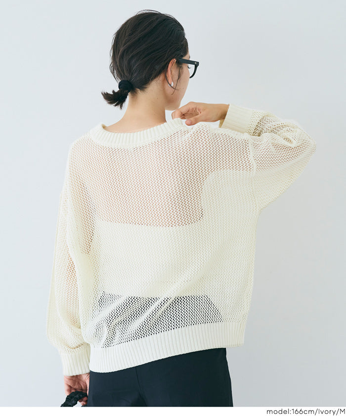 コカ coca メッシュニットプルオーバー （Ivory） Ivory