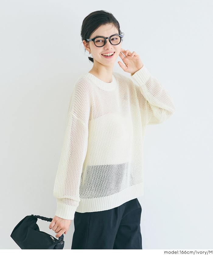 コカ coca メッシュニットプルオーバー （Ivory） Ivory