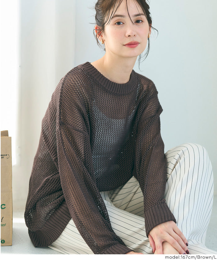 コカ coca メッシュニットプルオーバー （Ivory） Ivory