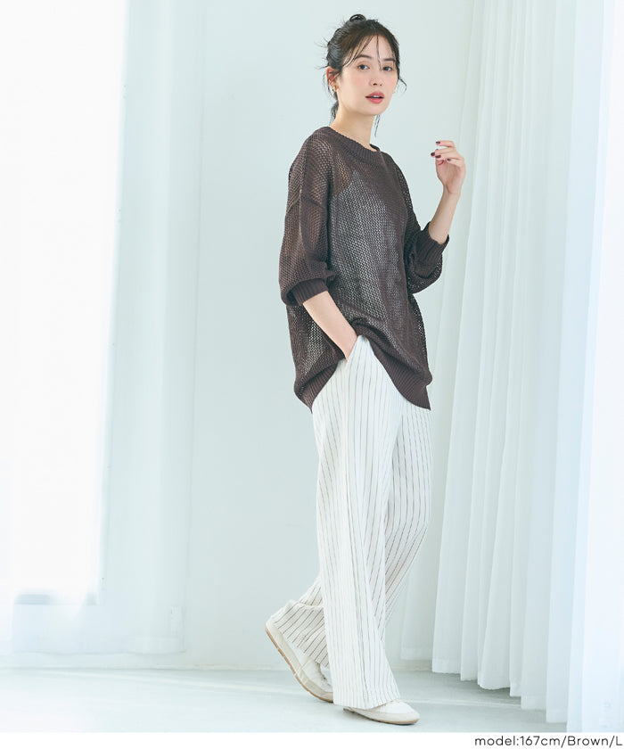 コカ coca メッシュニットプルオーバー （Ivory） Ivory