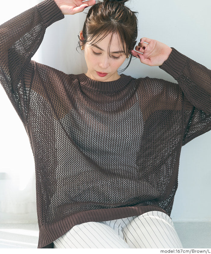 コカ coca メッシュニットプルオーバー （Ivory） Ivory
