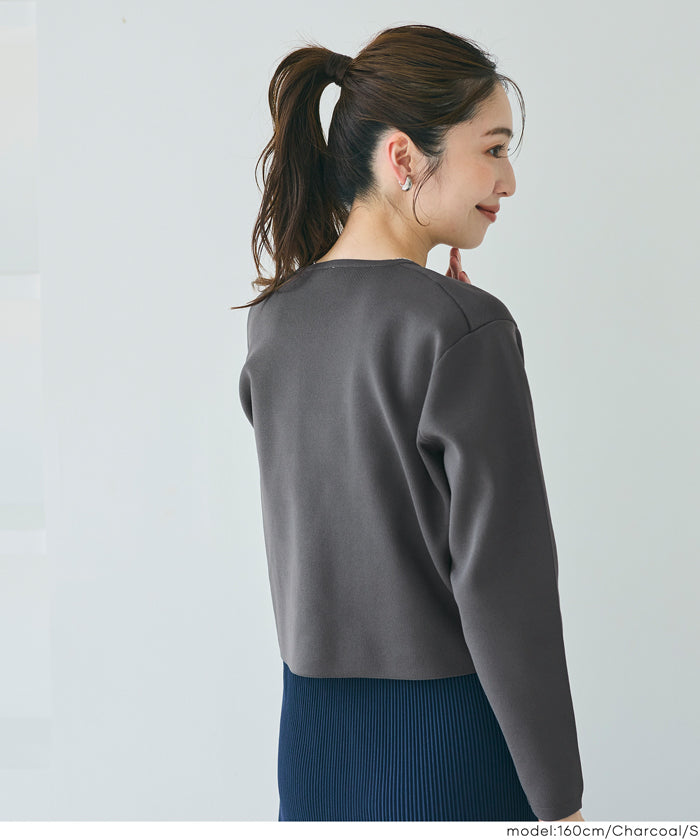 コカ coca ゴールドボタンクルーネックニットカーディガン （Navy） Navy