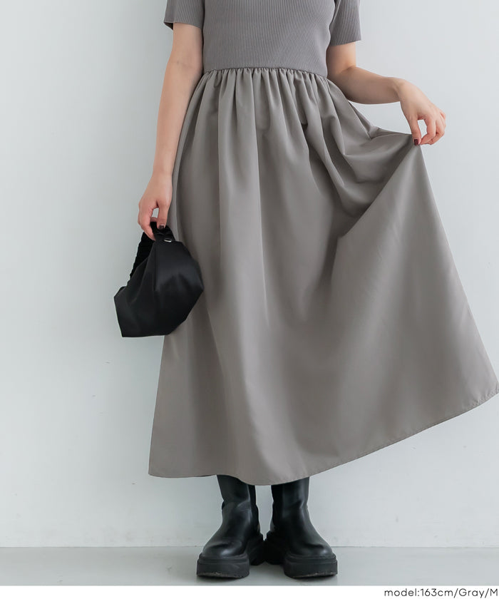 コカ coca ドッキングボートネックワンピース （Gray） Gray