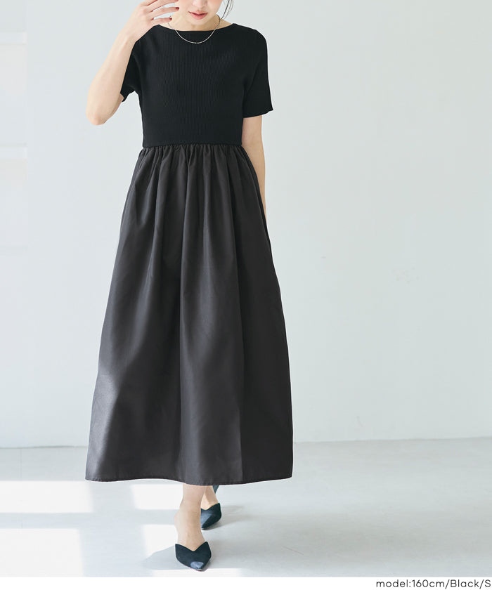 コカ coca ドッキングボートネックワンピース （Gray） Gray