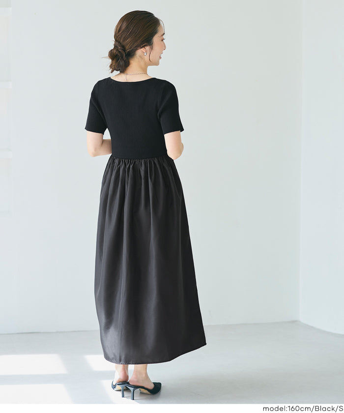 コカ coca ドッキングボートネックワンピース （Gray） Gray