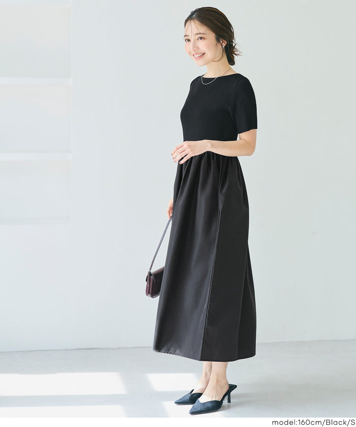 コカ coca ドッキングボートネックワンピース （Gray） Gray