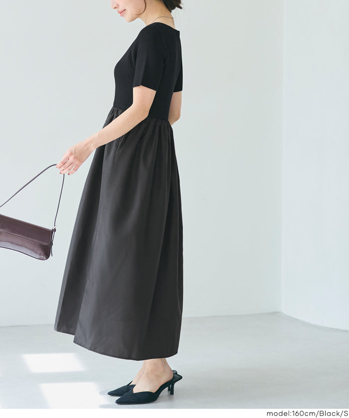 コカ coca ドッキングボートネックワンピース （Gray） Gray