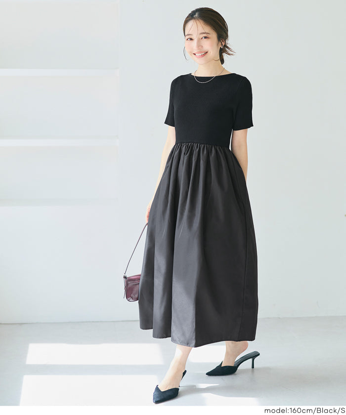 コカ coca ドッキングボートネックワンピース （Gray） Gray