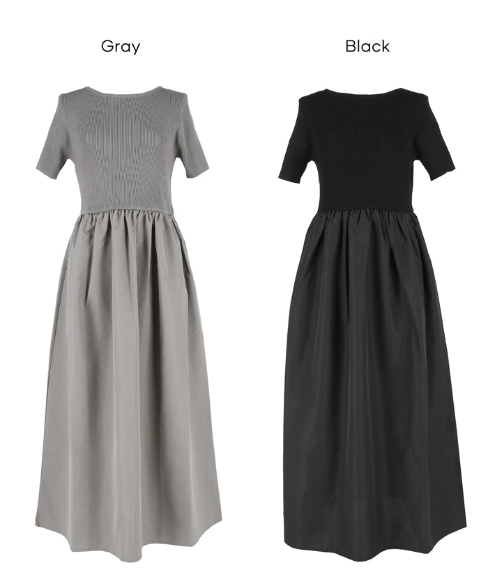 コカ coca ドッキングボートネックワンピース （Gray） Gray