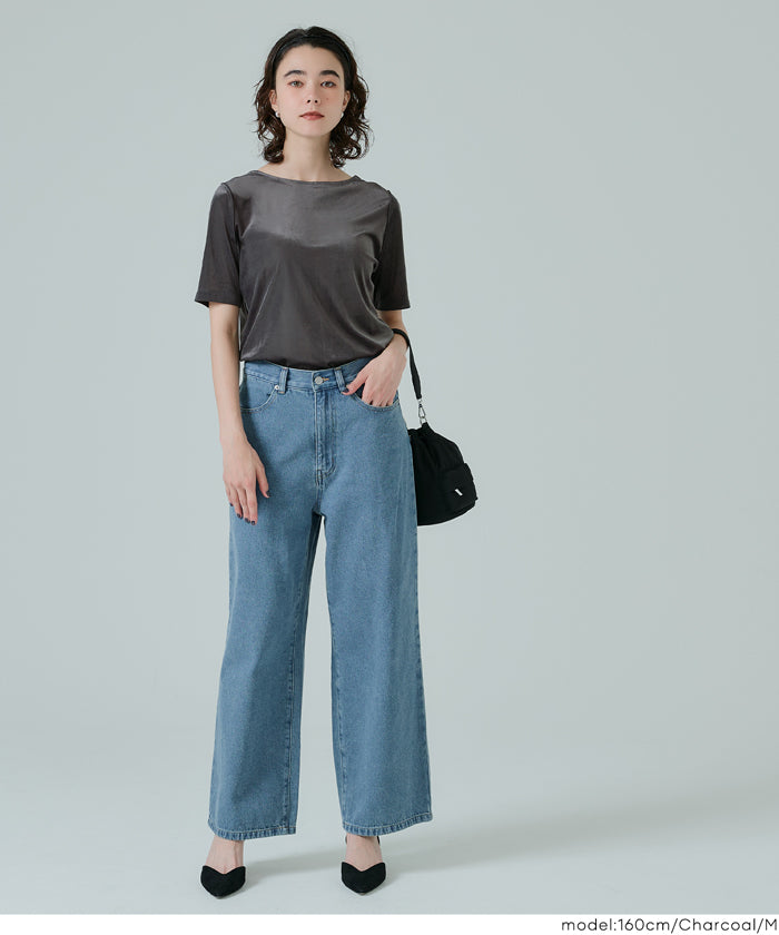 コカ coca 2WAYベロア半袖トップス （Lt.beige） Lt.beige
