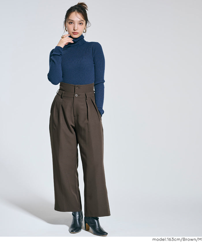 コカ coca ウエストデザインワイドパンツ （Stripe） Stripe