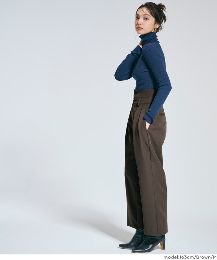 コカ coca ウエストデザインワイドパンツ （Stripe） Stripe