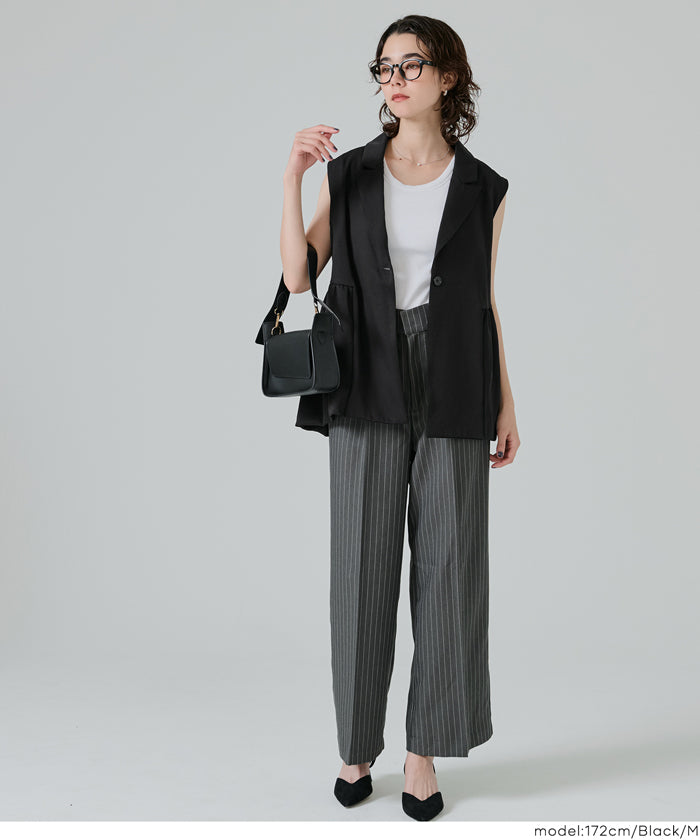 コカ coca バルーンヘムベストジャケット （Black） Black