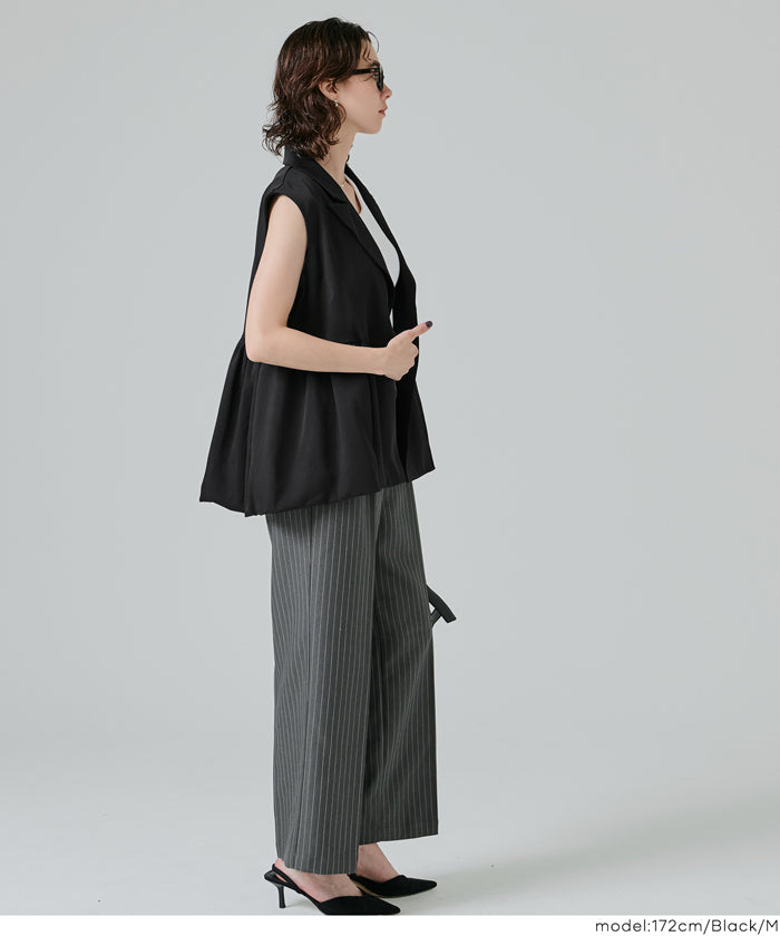 コカ coca バルーンヘムベストジャケット （Black） Black
