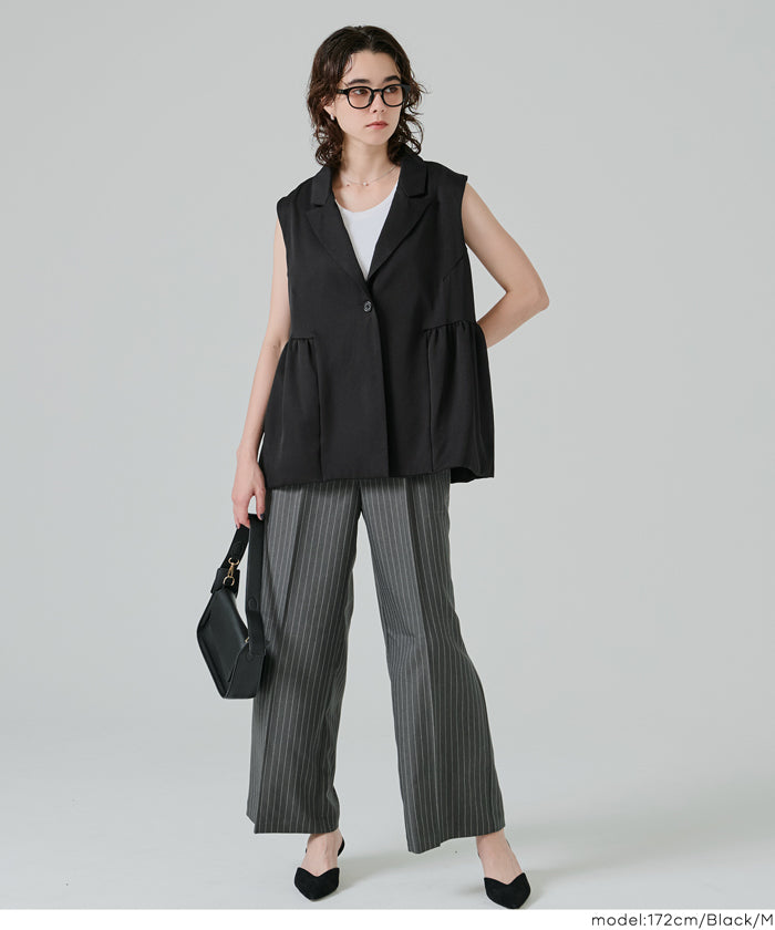 コカ coca バルーンヘムベストジャケット （Black） Black