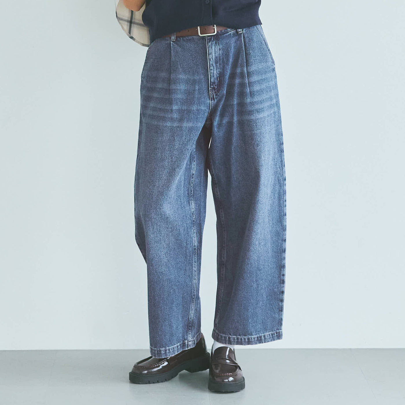コカ coca タックデニムパンツ （Blue） Blue