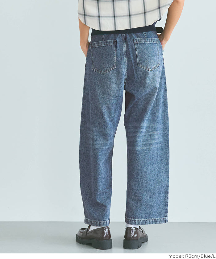 コカ coca タックデニムパンツ （Blue） Blue