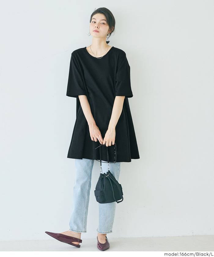 コカ coca Aラインチュニック （Black） Black