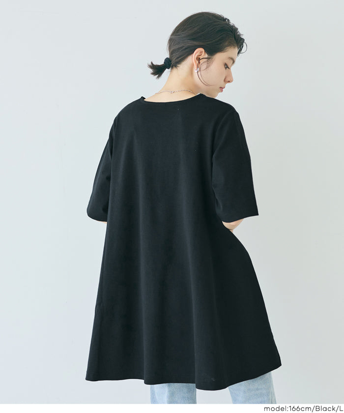 コカ coca Aラインチュニック （Black） Black