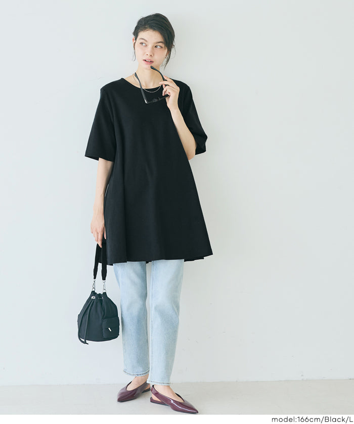 コカ coca Aラインチュニック （Black） Black