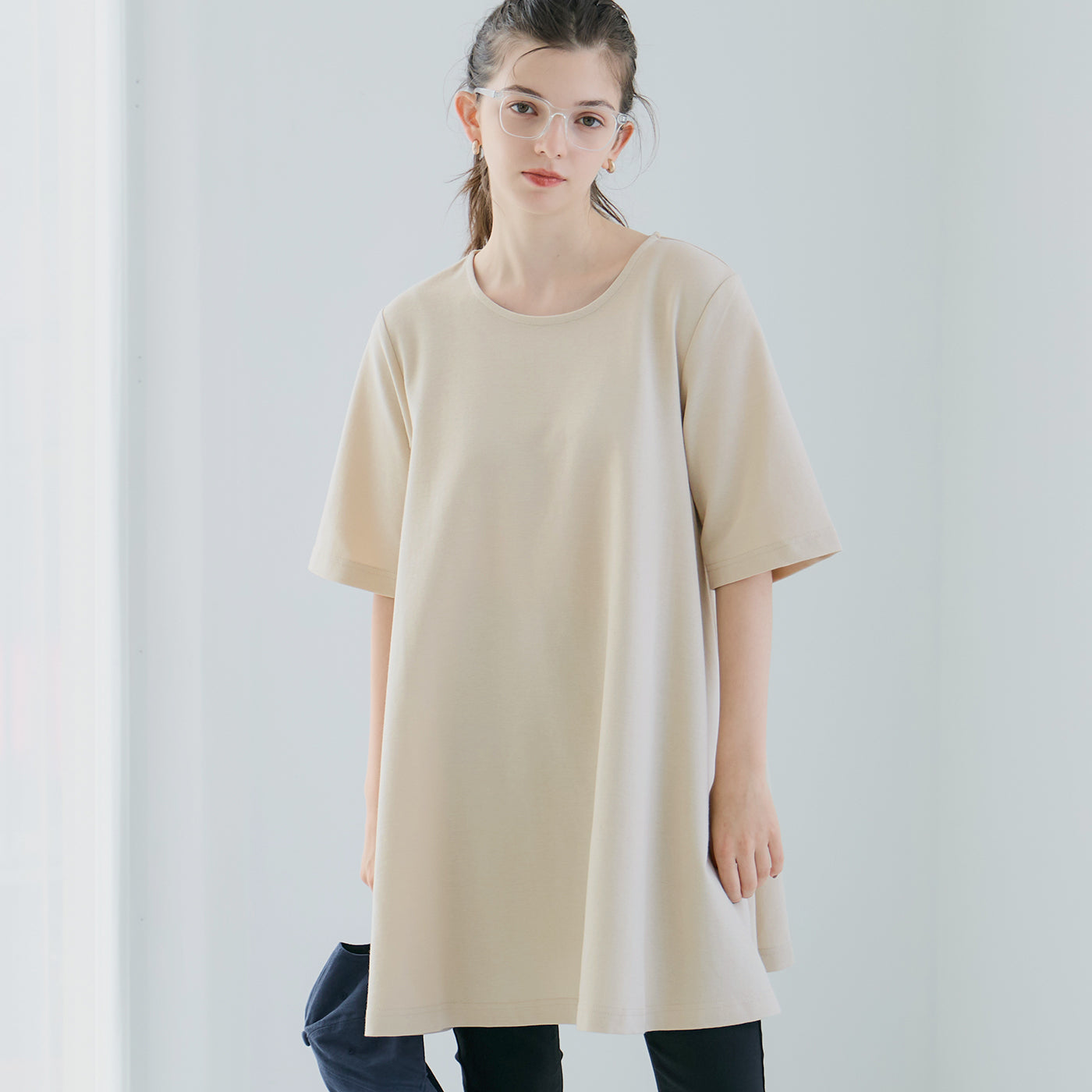 コカ coca Aラインチュニック （Beige） Beige