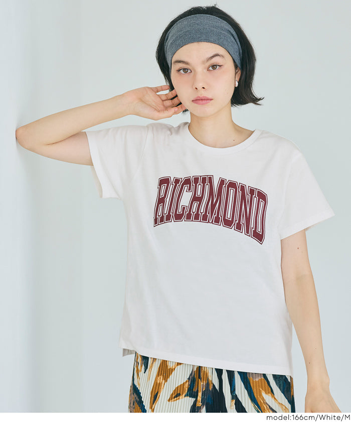 コカ coca サイドスリットプリントTシャツ （White） White