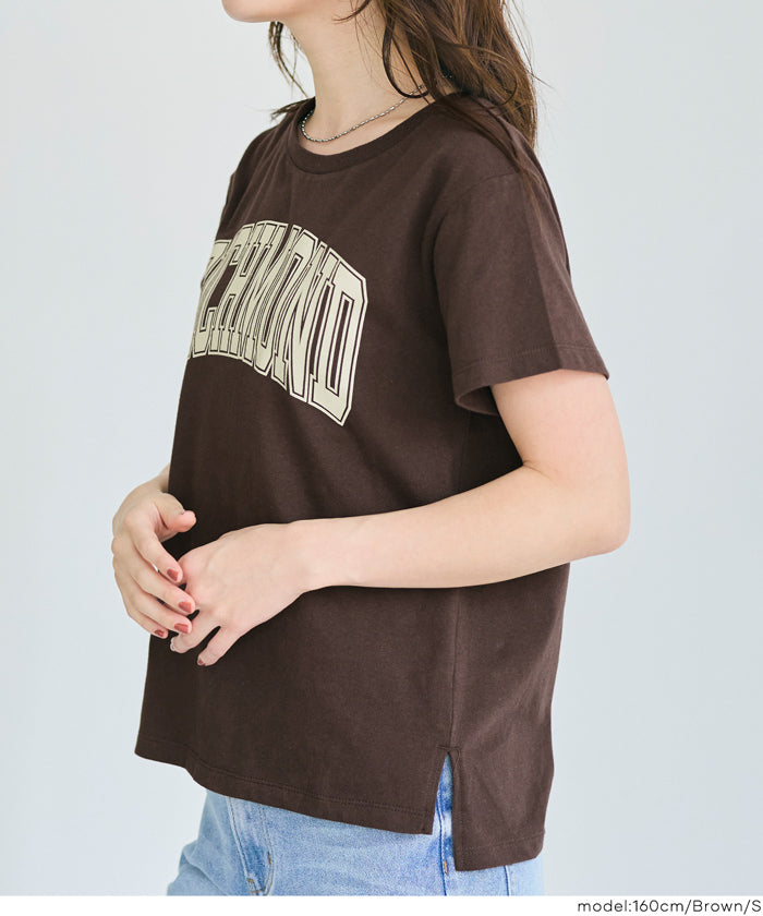 コカ coca サイドスリットプリントTシャツ （White） White