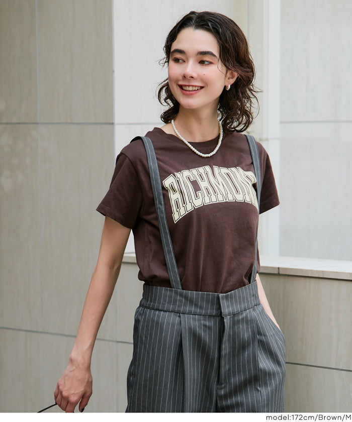 コカ coca サイドスリットプリントTシャツ （White） White