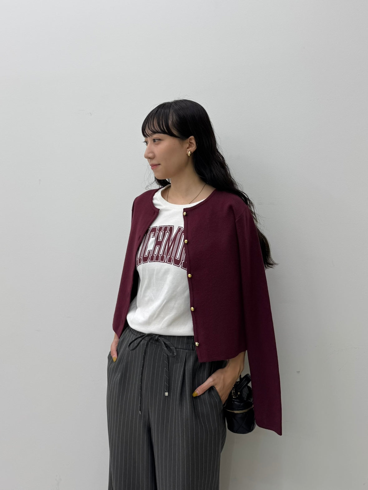 コカ coca サイドスリットプリントTシャツ （White） White