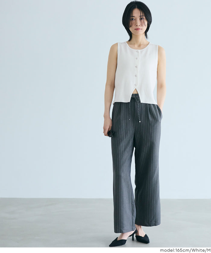 コカ coca ボタンニットベスト （Black） Black