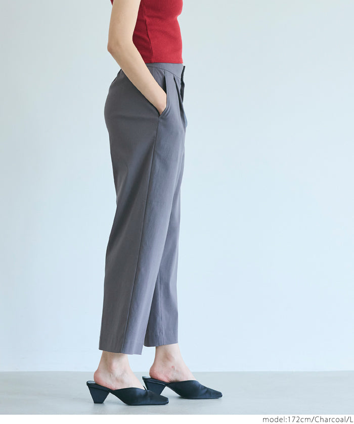 コカ coca クロップド丈スラックス （Black） Black