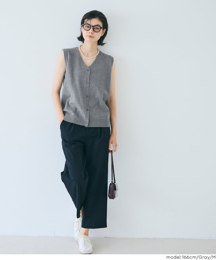 コカ coca Vネックニットベスト （Gray） Gray