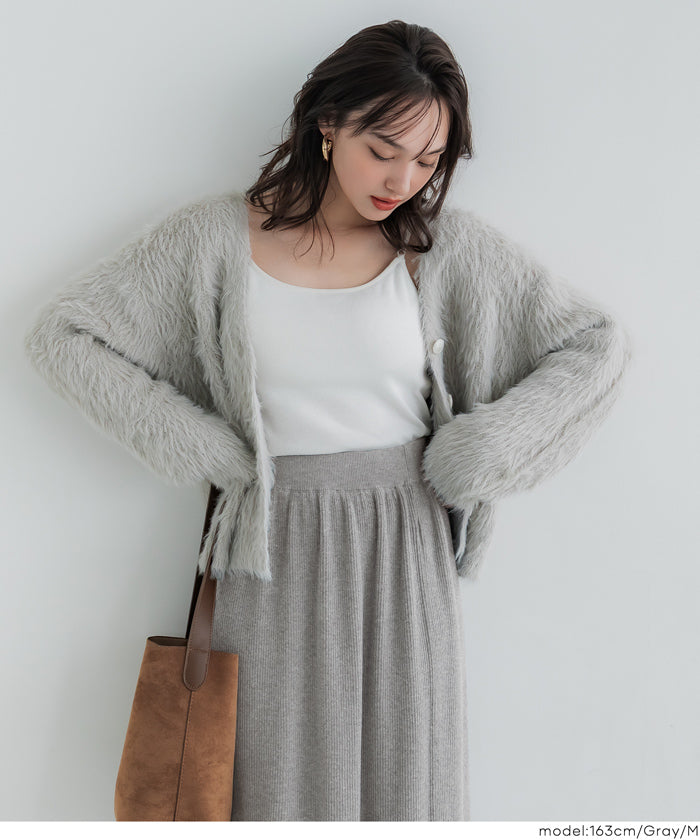 コカ coca とろみリブニットスカート （Gray） Gray