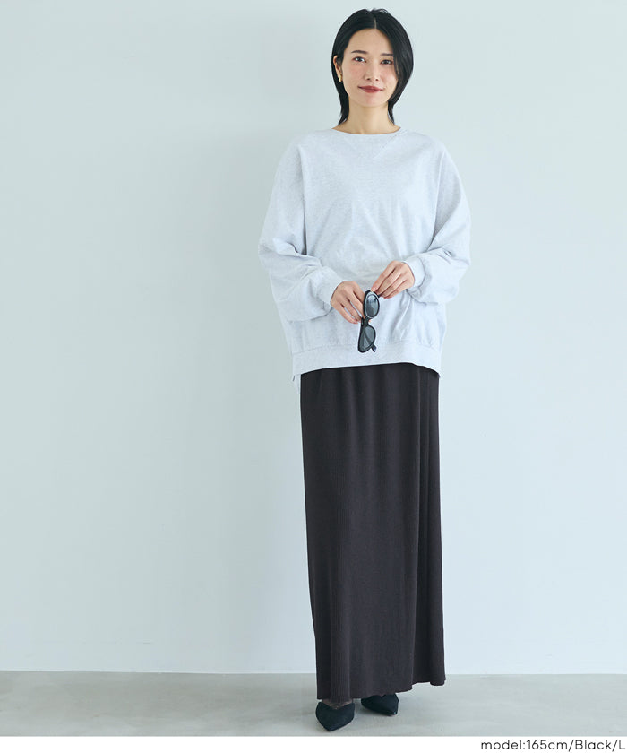 コカ coca とろみリブニットスカート （Gray） Gray
