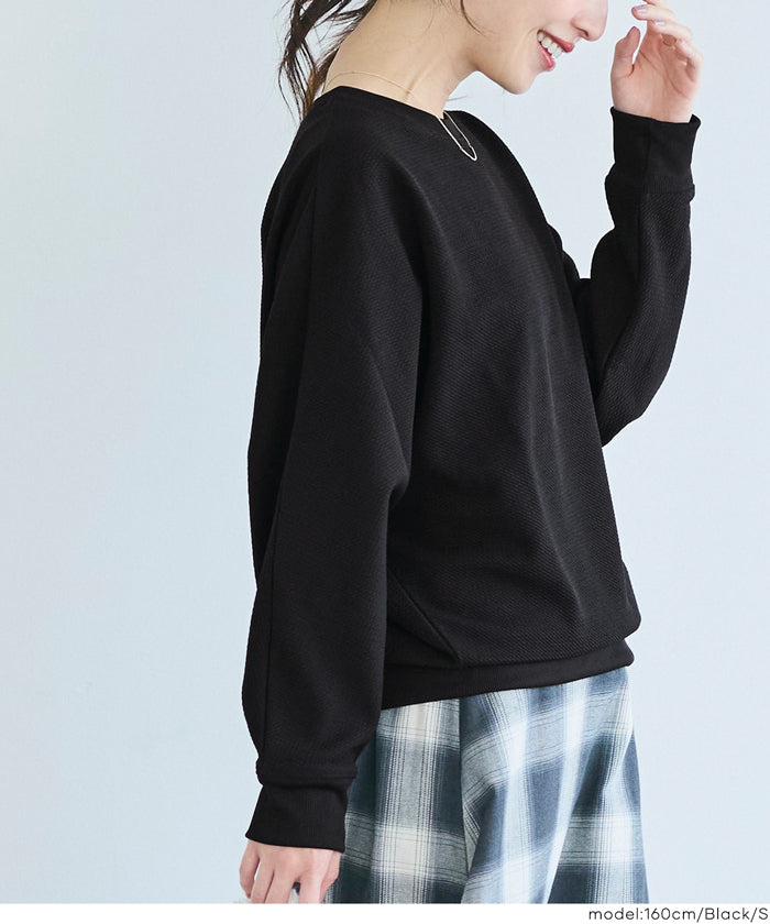 コカ coca エンボスドルマントップス （Black） Black