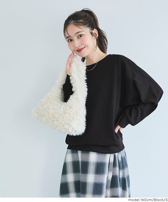 コカ coca エンボスドルマントップス （Black） Black