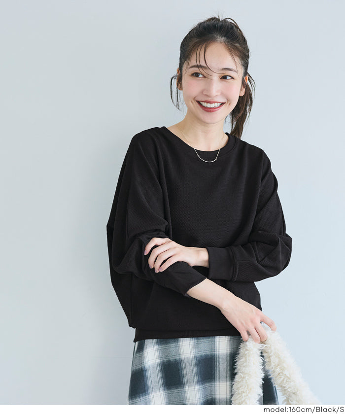 コカ coca エンボスドルマントップス （Black） Black