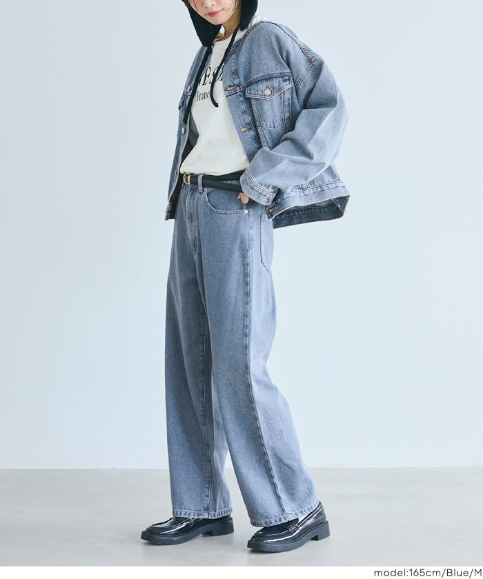 コカ coca ストレートデニムパンツ （Blue） Blue