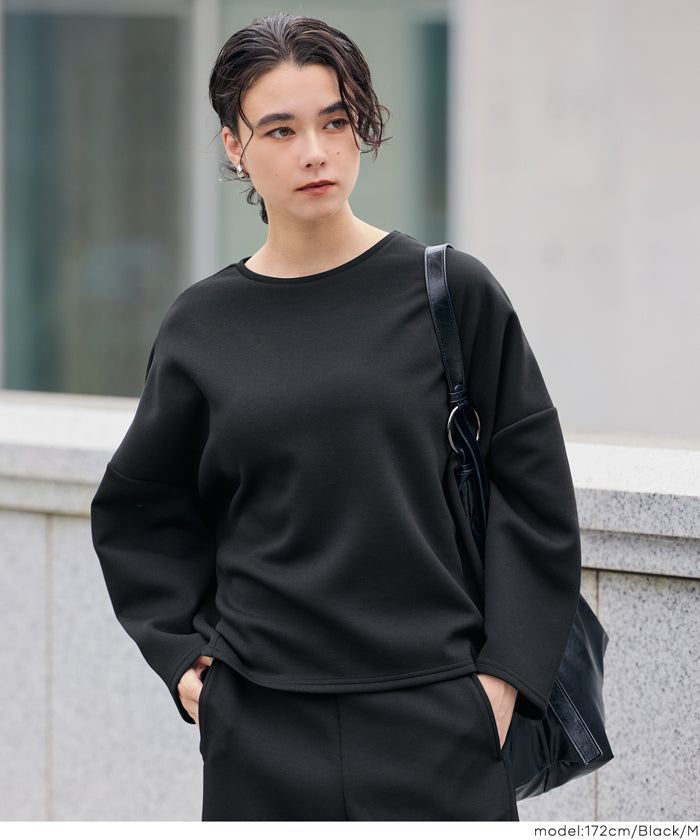コカ coca ソフトスウェットオーバーサイズトップス （Black） Black