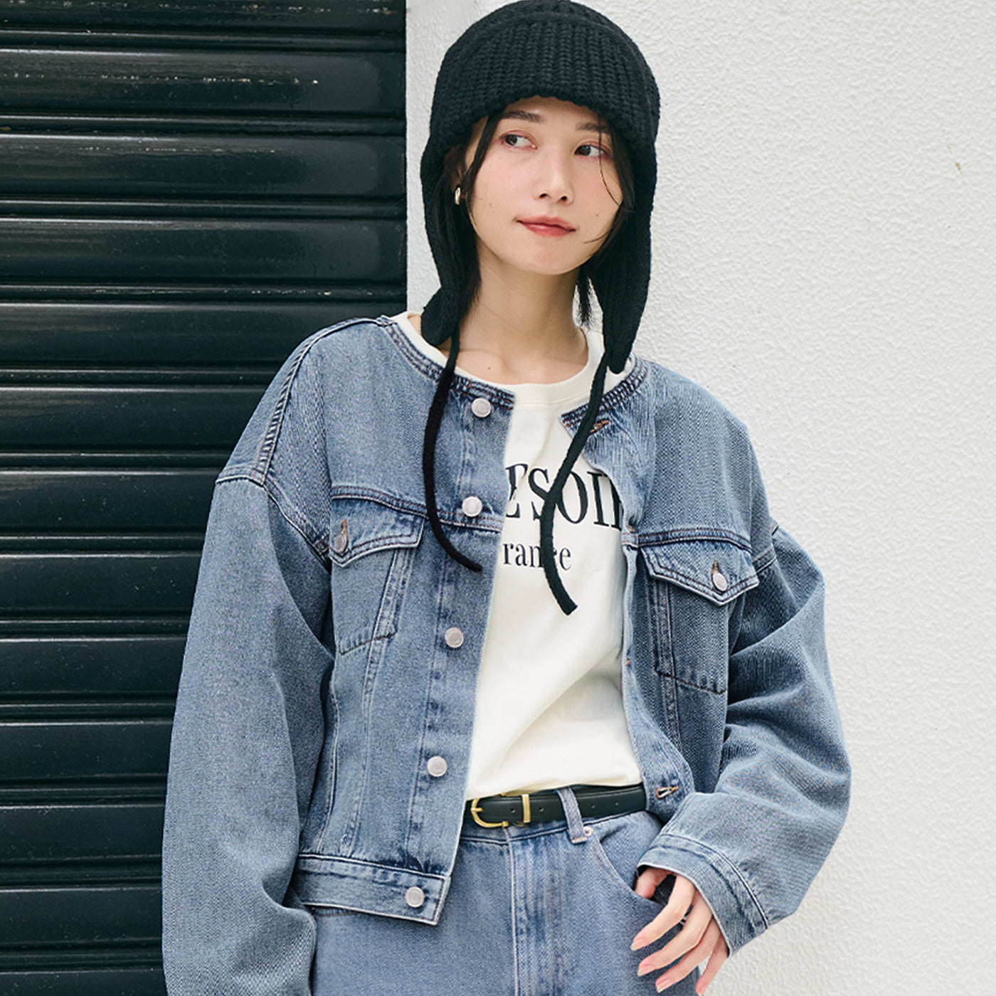 コカ coca ショートデニムジャケット （Blue） Blue