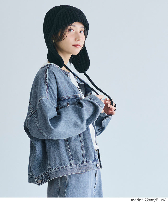 コカ coca ショートデニムジャケット （Blue） Blue