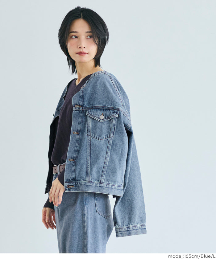 コカ coca ショートデニムジャケット （Blue） Blue