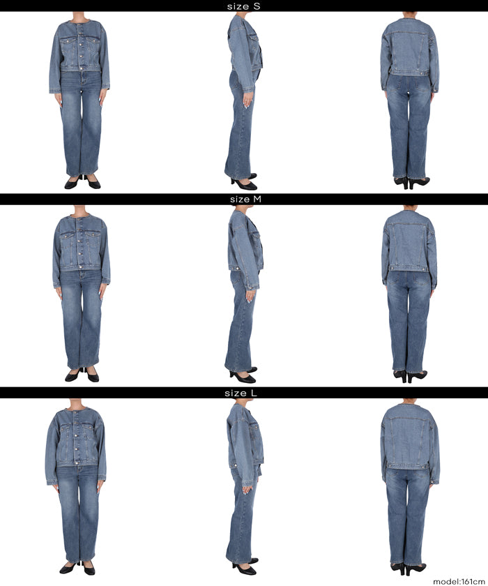 コカ coca ショートデニムジャケット （Blue） Blue