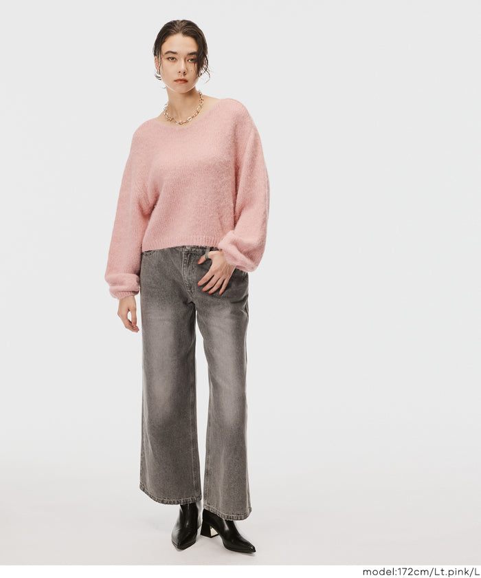 コカ coca Vネックニットトップス （Lt.pink） Lt.pink