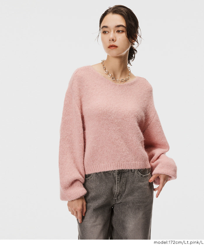 コカ coca Vネックニットトップス （Lt.pink） Lt.pink