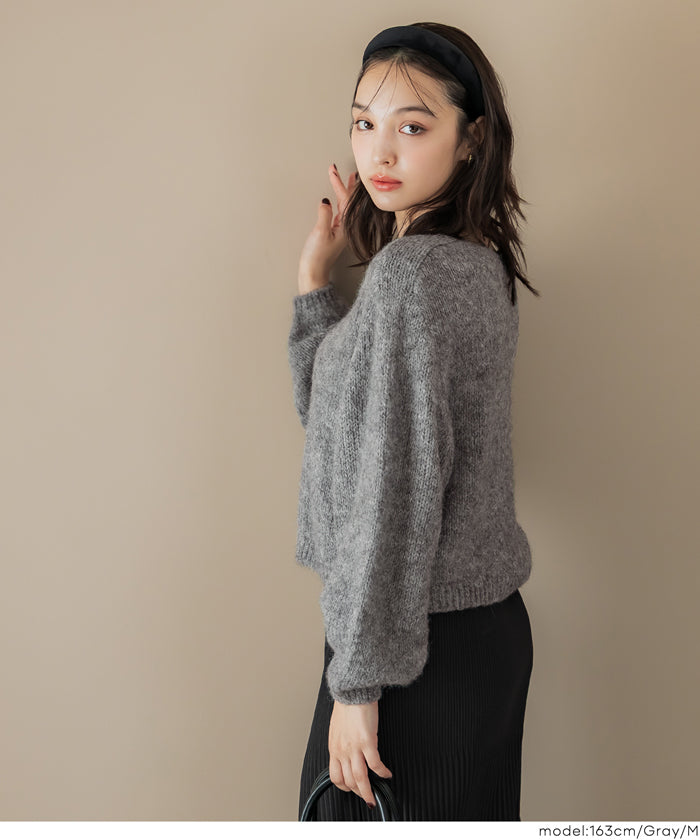 コカ coca Vネックニットトップス （Lt.pink） Lt.pink