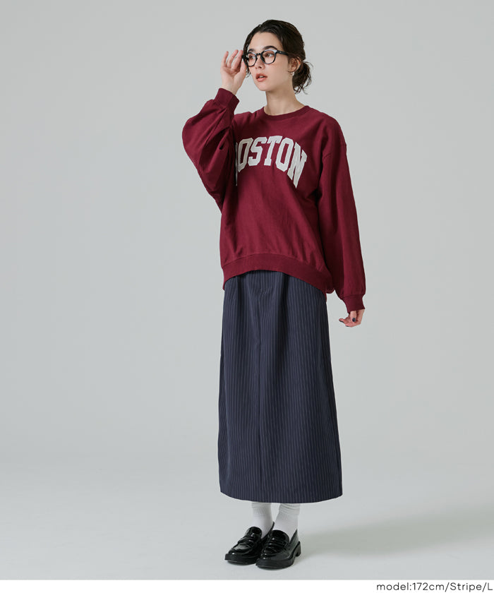 コカ coca Iラインスリットスカート （Stripe） Stripe