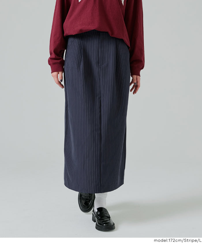 コカ coca Iラインスリットスカート （Stripe） Stripe